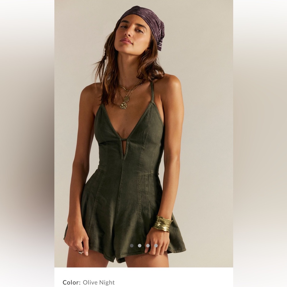 Free People Nostalgia Ultra Shortalls